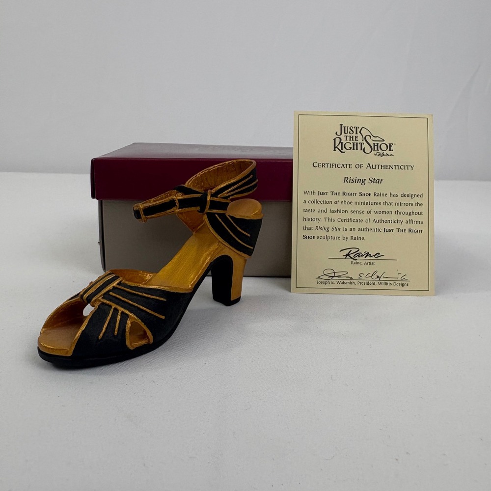 Vintage Just The Right Shoe By Raine Rising Star 25043 1999 COA